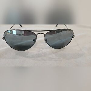 Rayban Polarized Chromance Gunmetal Aviator Sunglasses